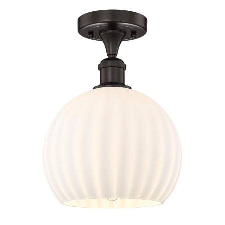 A large image of the Innovations Lighting 616-1F-12-10-White Venetian-Indoor Ceiling Fixture Alternate Image