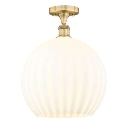 A large image of the Innovations Lighting 616-1F-17-14-White Venetian-Indoor Ceiling Fixture Alternate Image
