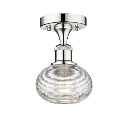 A large image of the Innovations Lighting 616-1F-8-6-Ithaca-Indoor Ceiling Fixture Alternate Image