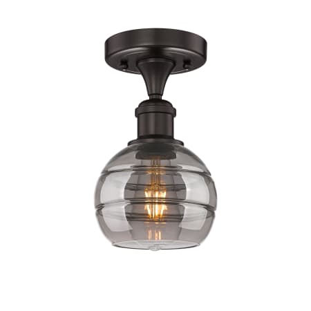 A large image of the Innovations Lighting 616-1F-8-6-Rochester-Indoor Ceiling Fixture Alternate Image