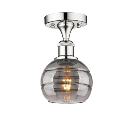 A large image of the Innovations Lighting 616-1F-8-6-Rochester-Indoor Ceiling Fixture Alternate Image