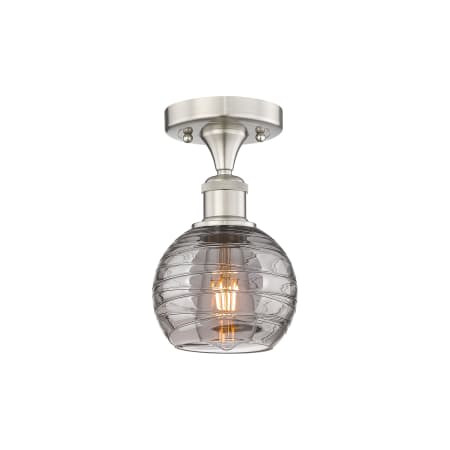 A large image of the Innovations Lighting 616-1F-9-6-Athens Deco Swirl-Ceiling Fixture Alternate Image