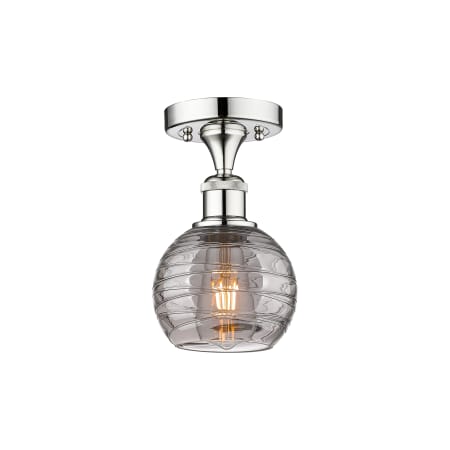 A large image of the Innovations Lighting 616-1F-9-6-Athens Deco Swirl-Ceiling Fixture Alternate Image