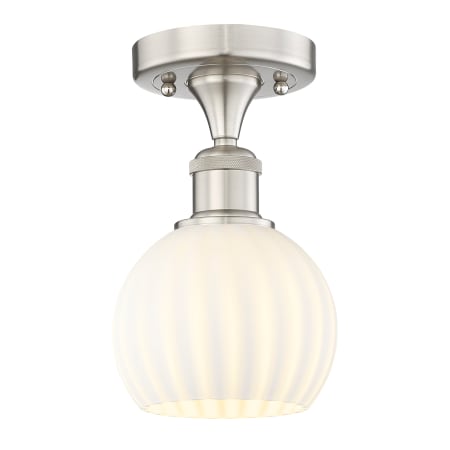 A large image of the Innovations Lighting 616-1F-9-6-White Venetian-Indoor Ceiling Fixture Alternate Image