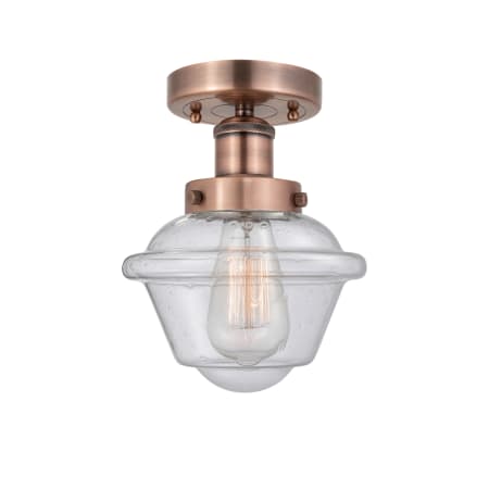 A large image of the Innovations Lighting 616-1F-9-7 Oxford Semi-Flush Alternate Image