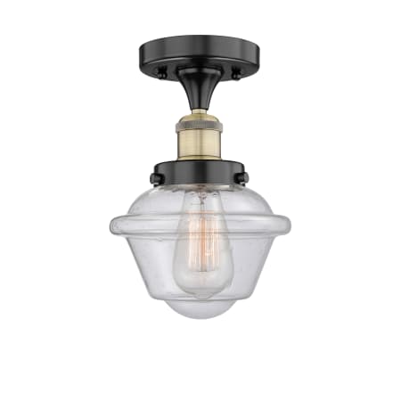 A large image of the Innovations Lighting 616-1F-9-7 Oxford Semi-Flush Alternate Image