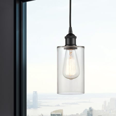 A large image of the Innovations Lighting 616-1P-10-4 Clymer Pendant Alternate Image