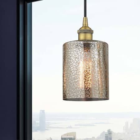 A large image of the Innovations Lighting 616-1P-10-5 Cobbleskill Pendant Alternate Image