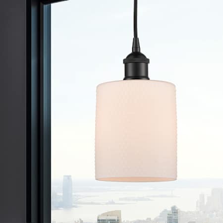 A large image of the Innovations Lighting 616-1P-10-5 Cobbleskill Pendant Alternate Image
