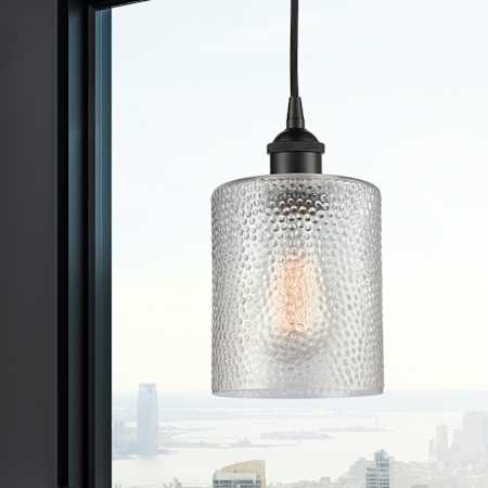 A large image of the Innovations Lighting 616-1P-10-5 Cobbleskill Pendant Alternate Image