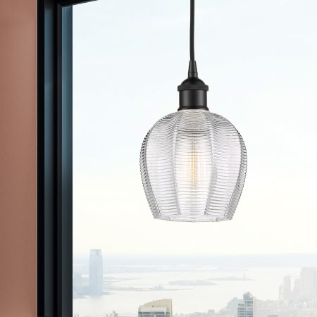 A large image of the Innovations Lighting 616-1P-10-6 Norfolk Pendant Alternate Image