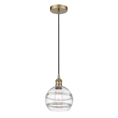 A large image of the Innovations Lighting 616-1P 10 8 Rochester Pendant Alternate Image