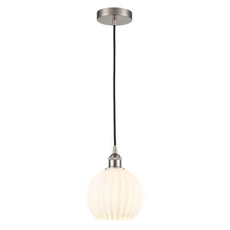 A large image of the Innovations Lighting 616-1P 10 8 White Venetian Pendant Alternate Image