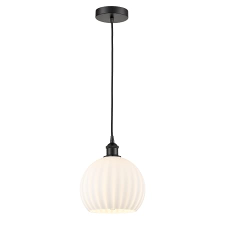 A large image of the Innovations Lighting 616-1P 12 10 White Venetian Pendant Alternate Image