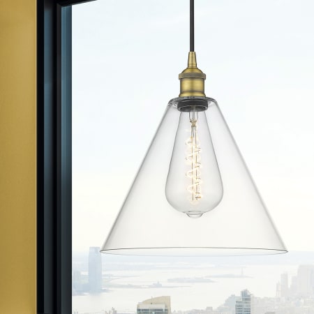 A large image of the Innovations Lighting 616-1P-14-12 Edison Cone Pendant Alternate Image