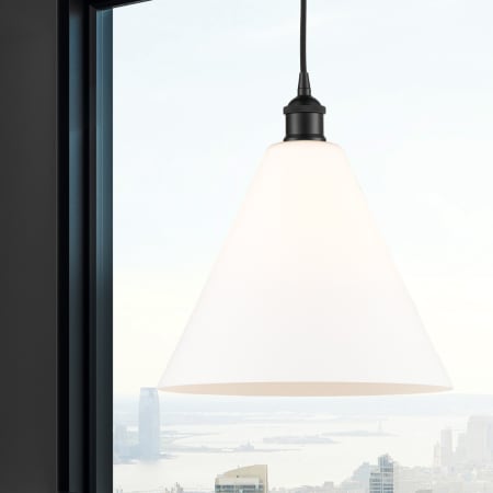 A large image of the Innovations Lighting 616-1P-14-12 Edison Cone Pendant Alternate Image