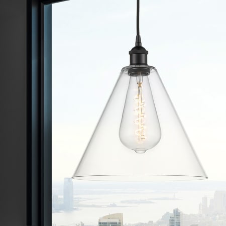 A large image of the Innovations Lighting 616-1P-14-12 Edison Cone Pendant Alternate Image