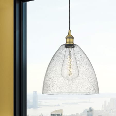 A large image of the Innovations Lighting 616-1P-14-12 Edison Dome Pendant Alternate Image