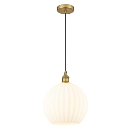 A large image of the Innovations Lighting 616-1P 14 12 White Venetian Pendant Alternate Image