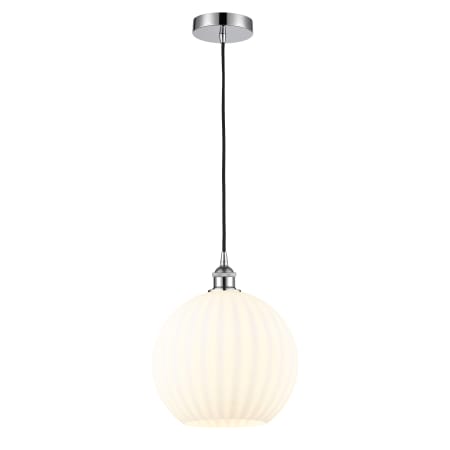 A large image of the Innovations Lighting 616-1P 14 12 White Venetian Pendant Alternate Image