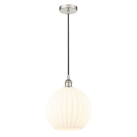 A large image of the Innovations Lighting 616-1P 14 12 White Venetian Pendant Alternate Image