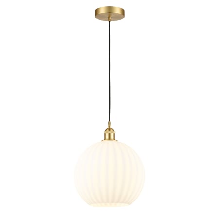 A large image of the Innovations Lighting 616-1P 14 12 White Venetian Pendant Alternate Image