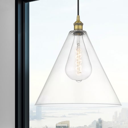 A large image of the Innovations Lighting 616-1P-18-16 Edison Cone Pendant Alternate Image