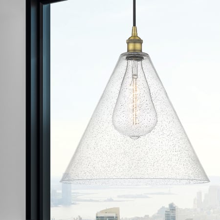 A large image of the Innovations Lighting 616-1P-18-16 Edison Cone Pendant Alternate Image