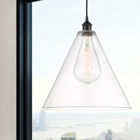 A large image of the Innovations Lighting 616-1P-18-16 Edison Cone Pendant Alternate Image