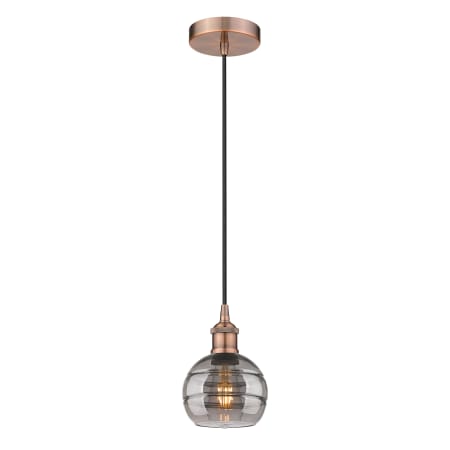 A large image of the Innovations Lighting 616-1P 8 6 Rochester Pendant Alternate Image