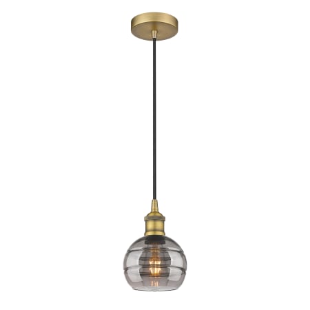 A large image of the Innovations Lighting 616-1P 8 6 Rochester Pendant Alternate Image