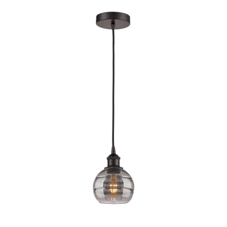 A large image of the Innovations Lighting 616-1P 8 6 Rochester Pendant Alternate Image