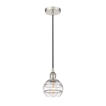 A large image of the Innovations Lighting 616-1P 8 6 Rochester Pendant Alternate Image