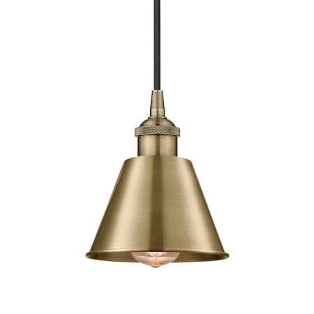 A large image of the Innovations Lighting 616-1P-9-7 Smithfield Pendant Antique Brass
