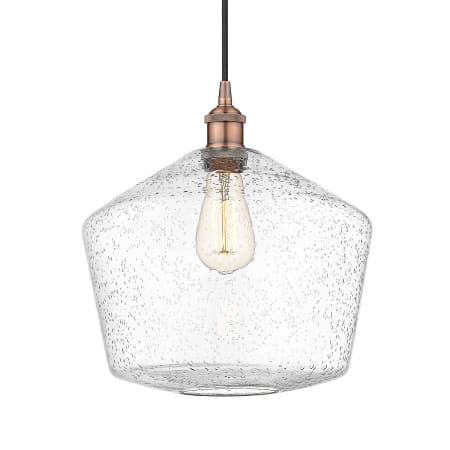 A large image of the Innovations Lighting 616-1P-14-12 Cindyrella Pendant Antique Copper / Seedy