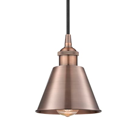 A large image of the Innovations Lighting 616-1P-9-7 Smithfield Pendant Antique Copper