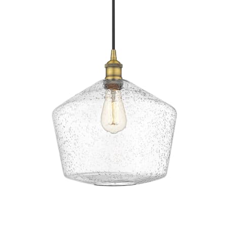 A large image of the Innovations Lighting 616-1P-14-12 Cindyrella Pendant Brushed Brass / Seedy