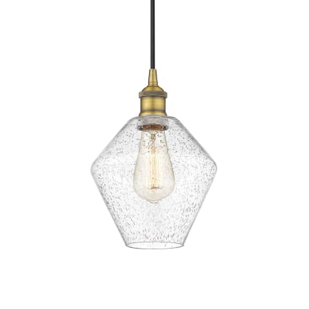 A large image of the Innovations Lighting 616-1P-11-8 Cindyrella Pendant Brushed Brass / Seedy