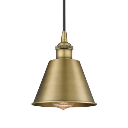 A large image of the Innovations Lighting 616-1P-8-7 Smithfield Pendant Brushed Brass