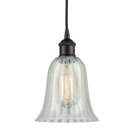 A large image of the Innovations Lighting 616-1P-12-6 Hanover Pendant Oil Rubbed Bronze / Mouchette