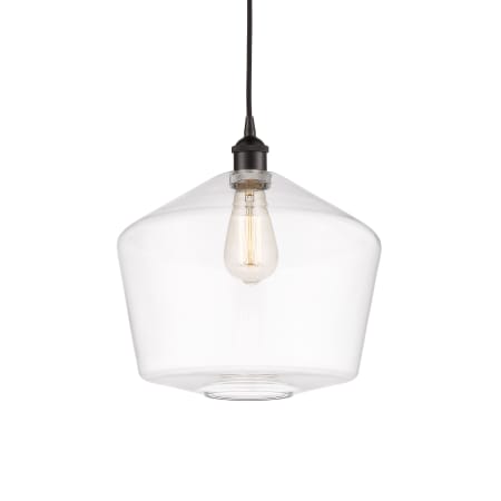 A large image of the Innovations Lighting 616-1P-14-12 Cindyrella Pendant Oil Rubbed Bronze / Clear