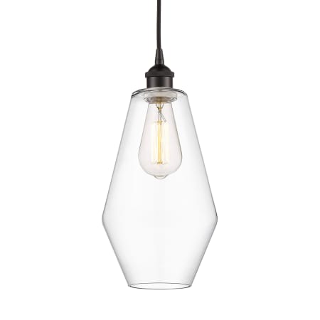 A large image of the Innovations Lighting 616-1P-15-7 Cindyrella Pendant Oil Rubbed Bronze / Clear