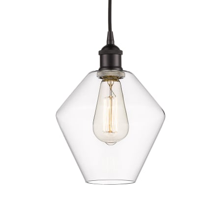 A large image of the Innovations Lighting 616-1P-11-8 Cindyrella Pendant Oil Rubbed Bronze / Clear