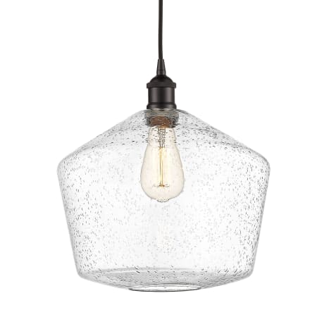 A large image of the Innovations Lighting 616-1P-14-12 Cindyrella Pendant Oil Rubbed Bronze / Seedy