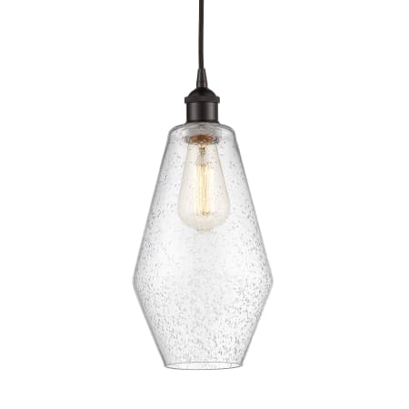 A large image of the Innovations Lighting 616-1P-15-7 Cindyrella Pendant Oil Rubbed Bronze / Seedy