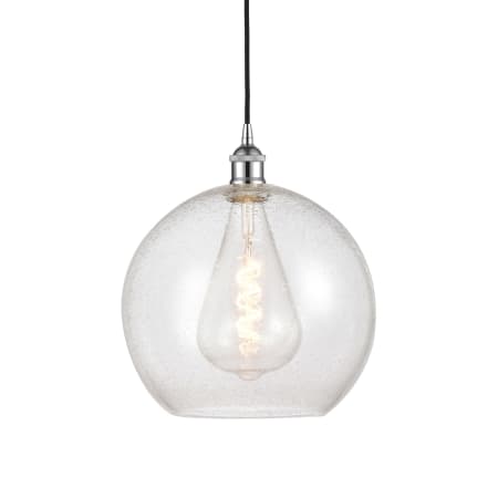 A large image of the Innovations Lighting 616-1P-14-12 Athens Pendant Polished Chrome / Seedy