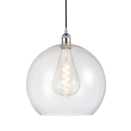 A large image of the Innovations Lighting 616-1P-17-14 Athens Pendant Polished Chrome / Seedy