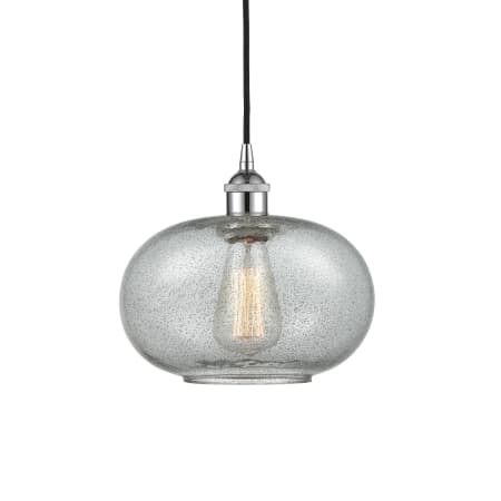 A large image of the Innovations Lighting 616-1P-11-10 Gorham Pendant Polished Chrome / Charcoal