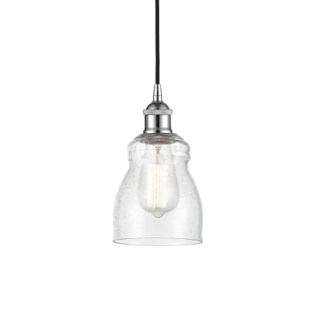 A large image of the Innovations Lighting 616-1P-10-5 Ellery Pendant Polished Chrome / Seedy