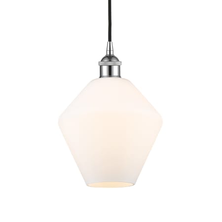 A large image of the Innovations Lighting 616-1P-11-8 Cindyrella Pendant Polished Chrome / Cased Matte White